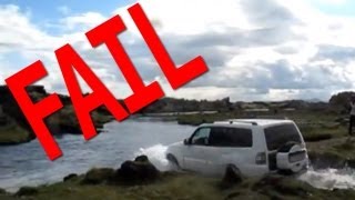 SUV river crossing FAIL in Iceland [upl. by Hajin]