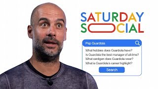 Pep Guardiola Answers the Webs Most Searched Questions About Him  Autocomplete Challenge [upl. by Naedan]