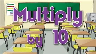 Multiply by 10  Learn Multiplication  Multiply By Music  Jack Hartmann [upl. by Lokcin170]