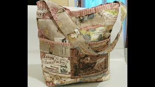 Borsa vintage in stoffa tutorial I parte [upl. by Cardie595]