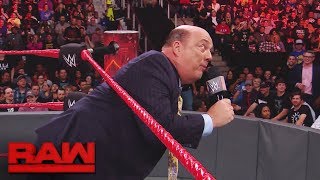 WWE fan interrupts Paul Heyman and Brock Lesnar to propose to his girlfriend Raw Nov 13 2017 [upl. by Tiemroth493]