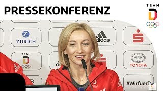 quotBeste Kür meines Lebensquot  Olympiasieger Savchenko und Massot  Pressekonferenz  Team Deutschland [upl. by Sheeb]