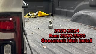 2019 2024 Ram 25003500 curtmfg Custom Underbed OEMStyle Gooseneck Trailer Hitch Install [upl. by Triny433]