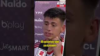 quotNO VOY A RENOVARquot BOMBAZO del Diablito Echeverri luego de ser campeón con River en Santiago [upl. by Nylahsoj740]