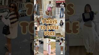 7 ways to style UGGs 🤎 uggs falloutfits fashiontrends [upl. by Eirod]