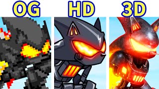 FNF Prey Furnace OG vs HD vs 3D FNF ModSonicEXE [upl. by Eiramnerual]