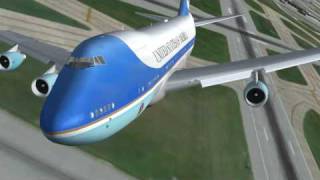 【FSX HD】 ✈ NEW Footage of Air Force One Simulation [upl. by Willman193]