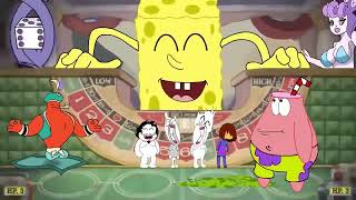 Spongebob in Cuphead meets Djimmi the great ft OneyPlays part 6 3LAMESTUDIO [upl. by Freedman]