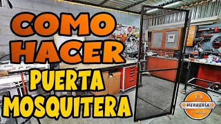 Como Hacer 🚪PUERTA MOSQUITERA ECONÓMICA 💵 JJ HERRERÍA Y MÁS [upl. by Antonio]