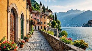 Lake Como  Villa Monastero Varenna Italy  4K Walking Tour [upl. by Dygall]