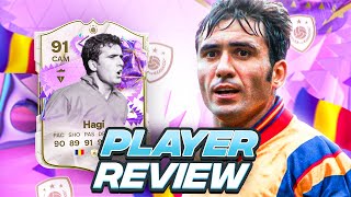 5⭐5⭐ 91 ULTIMATE BIRTHDAY ICON HAGI SBC PLAYER REVIEW  FC 24 Ultimate Team [upl. by Mattheus434]