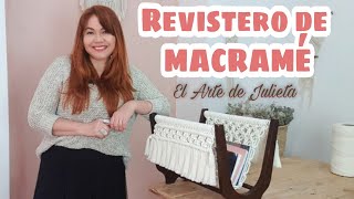 Revistero de macramé paso a paso [upl. by Cristal743]