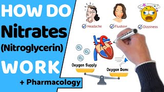 How Do Nitrates Work Nitroglycerin [upl. by Shipp56]