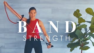 Resistance Band Workout for Seniors amp Beginners  All Standing Osteoporosis Friendly [upl. by Napoleon271]