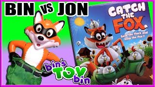 BIN VS JON  Catch the Fox Game  Bins Toy Bin [upl. by Joses]