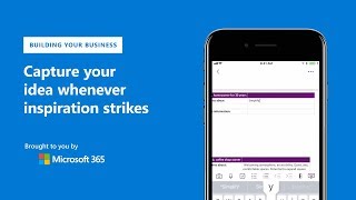 Mobile note taking makes it easy to brainstorm on the go with Microsoft OneNote [upl. by Shaughnessy807]