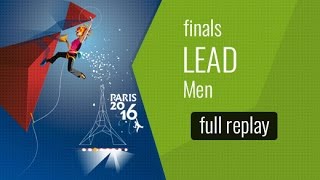 IFSC World Championships Paris 2016  Lead  Finals  Men [upl. by Kalikow]