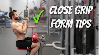 Close Grip Lat Pulldown Form  6 Quick Tips [upl. by Anelaf]