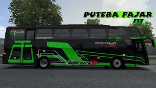 shareReview mod f17 bussid dan livery PUTERA FAJAR WISATA  Free vektor [upl. by Claud353]