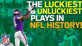 The Luckiest amp Unluckiest Plays in NFL History  NFL Highlights [upl. by Akehs133]