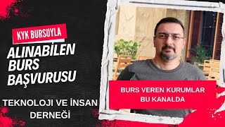 KYK BURSUYLA BİRLİKTE ALINABİLEN BURS BAŞVURUSU TEKİNDER BURSU BURS VEREN KURUMLAR 20242025 [upl. by Pepillo]