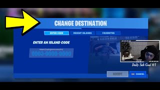 How To Enter Codes In Fortnite Creative🎁  Map Codes [upl. by Atteuqnas]