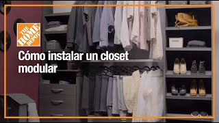 Cómo instalar un closet modular  Organización y decoración [upl. by Beaner762]