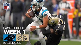 Carolina Panthers vs New Orleans Saints Game Highlights  NFL 2024 Season [upl. by Flint425]