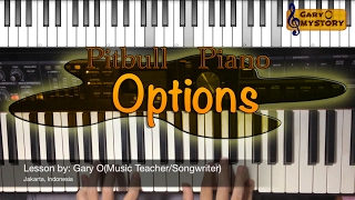 Pitbull Ft Stephen Marley  Options Easy Piano Tutorial FREE Sheet Music NEW Song Cover 2017 [upl. by Elissa]