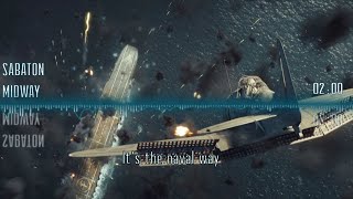 Midway  Sabaton  Lyrics amp Visualizer [upl. by Rochette43]