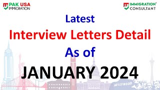 New Interview Letters Update  US Immigrant Visa Interview  NVC Interview Schedule  January 2024 [upl. by Idleman]