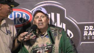 2010 NHRA Auto Club Finals Post Race Ceremonies John Force Speech quotAt the end of the Dayquot [upl. by Otrebliw887]