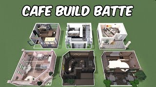 50K CAFE BUILD BATTLE IN BLOXBURG [upl. by Einnel730]