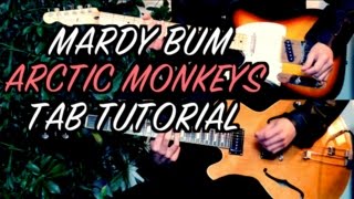 Mardy Bum  Arctic Monkeys  Two Guitar Tab Tutorial amp Cover [upl. by Rein]