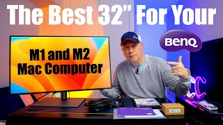 Best 32quot 4K Monitor For Your M1 or M2 MacBook Mac mini or Mac Studio  BENQ PD3220U [upl. by Thier578]