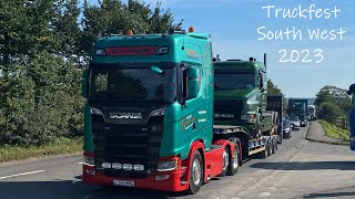 Trucks Leaving Truckfest Shepton Mallet 2023 [upl. by Dyraj]