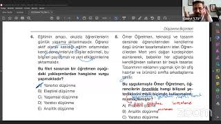 ÖĞRETİM YÖNTEM VE TEKNİKLERİ SORU ÇÖZÜMÜ2 [upl. by Eisso]