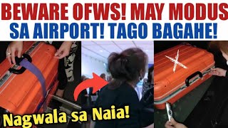 GRABE NATO OFW NAGWALA SA NAIA INTERNATIONAL AIRPORT  MGA KAWATAN BIGO SA PLANO [upl. by Detta]