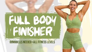 30 Minute Full Body AllLevels Dumbbell Workout  Stronger  Day 15 [upl. by Munniks]