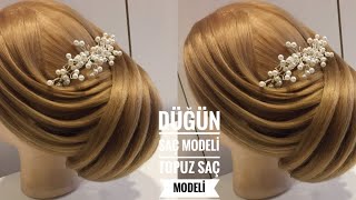 Düğün Saç Modelleri  Topuz Saç Modelleri [upl. by Redliw971]