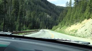 Driving to Idaho via Grand Teton Mountain Pass [upl. by Akeemahs]