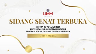 WISUDA KE113 UNIVERSITAS MUHAMMADIYAH MALANG 2 [upl. by Akcimehs]