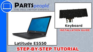 Dell Latitude E5550 Keyboard Replacement Video Tutorial [upl. by Larina]