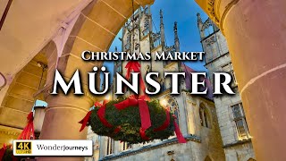 Historic Town Christmas Market • Münster Walking Tour [upl. by Holleran]