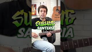 Santeria  Sublime  guitar solo tutorial [upl. by Suivatco]