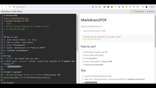 Build a Reactjs Markdown File to PDF Editor amp Converter in Browser Using Highlightjs in Javascript [upl. by Halden16]