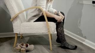 How To Put On Compression Stockings  Easily [upl. by Saihttam]