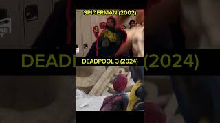 UNBELIEVABLE SCENE SIMILARITY DEADPOOL 3 AND SPIDERMAN deadpool3 spiderman [upl. by Ossie299]