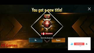 HOW TO GET OVERACHIEVER TITLE IN PUBG MOBILE [upl. by Willdon]