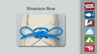 Shoelace Bow Knot  How to Tie Shoelaces Bow Knot [upl. by Noseyt536]